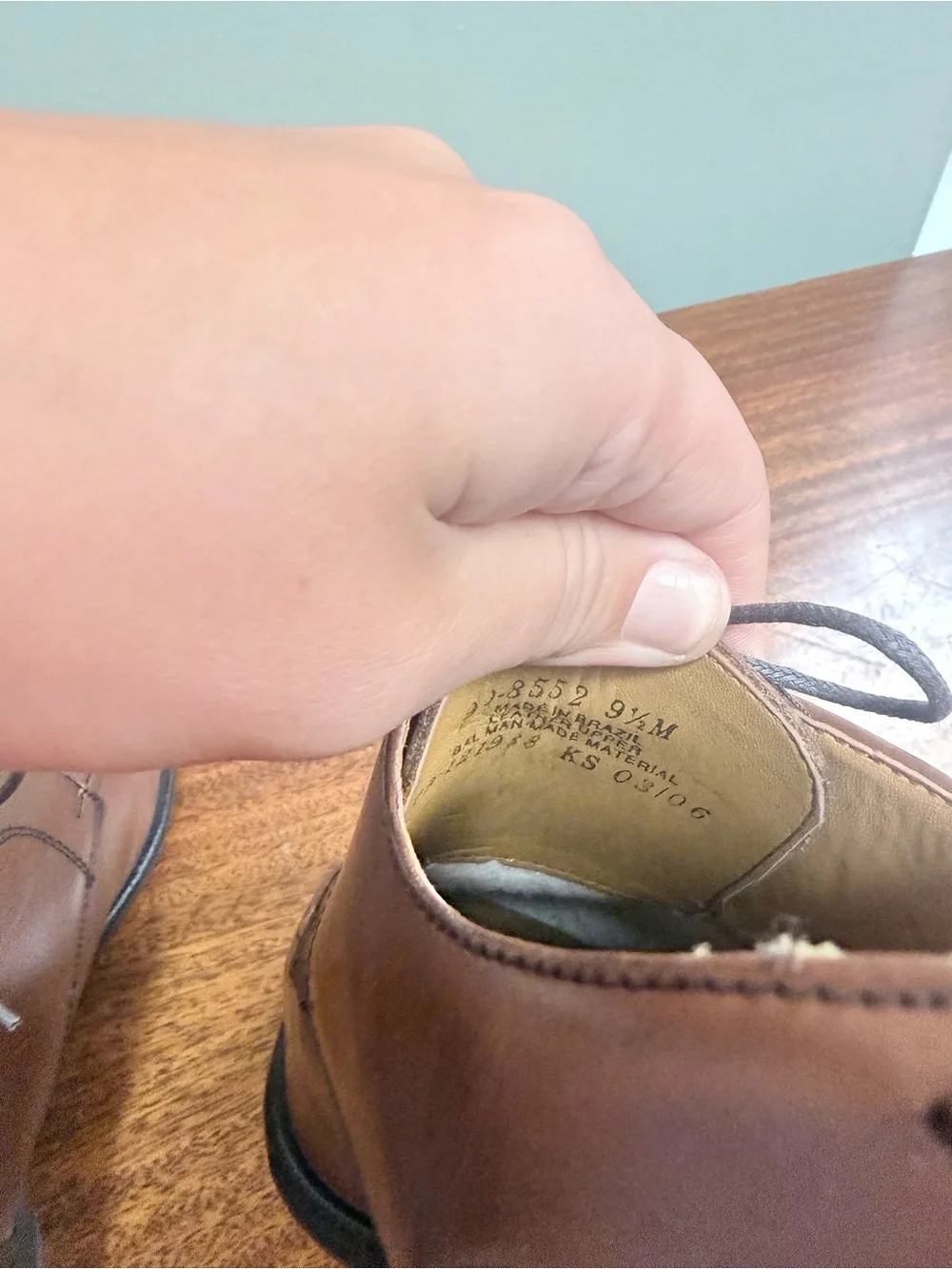 Dockers Brown Leather Lace-Up Moc-Toe Oxfords